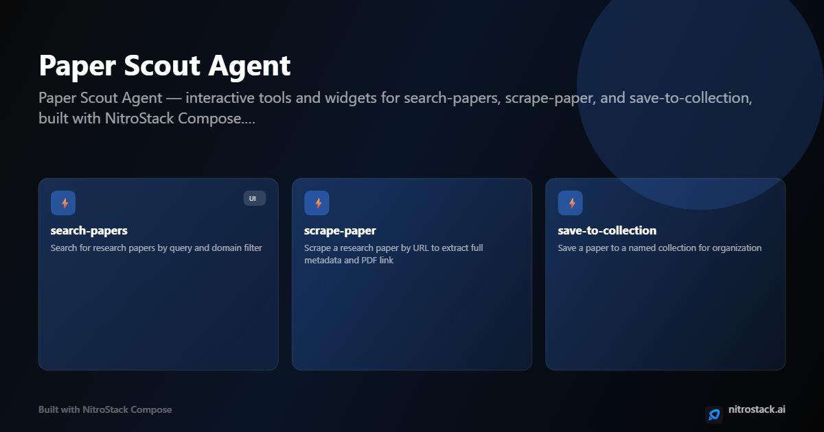 build me a ai agent for web scrapping research papers screenshot 1